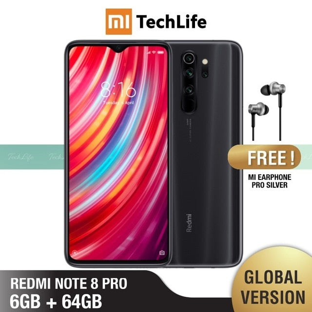 Global Version Xiaomi Redmi Note 8 Pro 64GB ROM 6GB RAM
